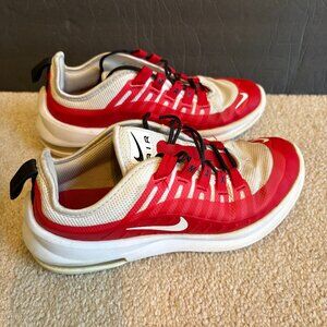 Nike Air Max Axis Shoes Youth Size 4.5Y Crimson Red & White AH5222-603